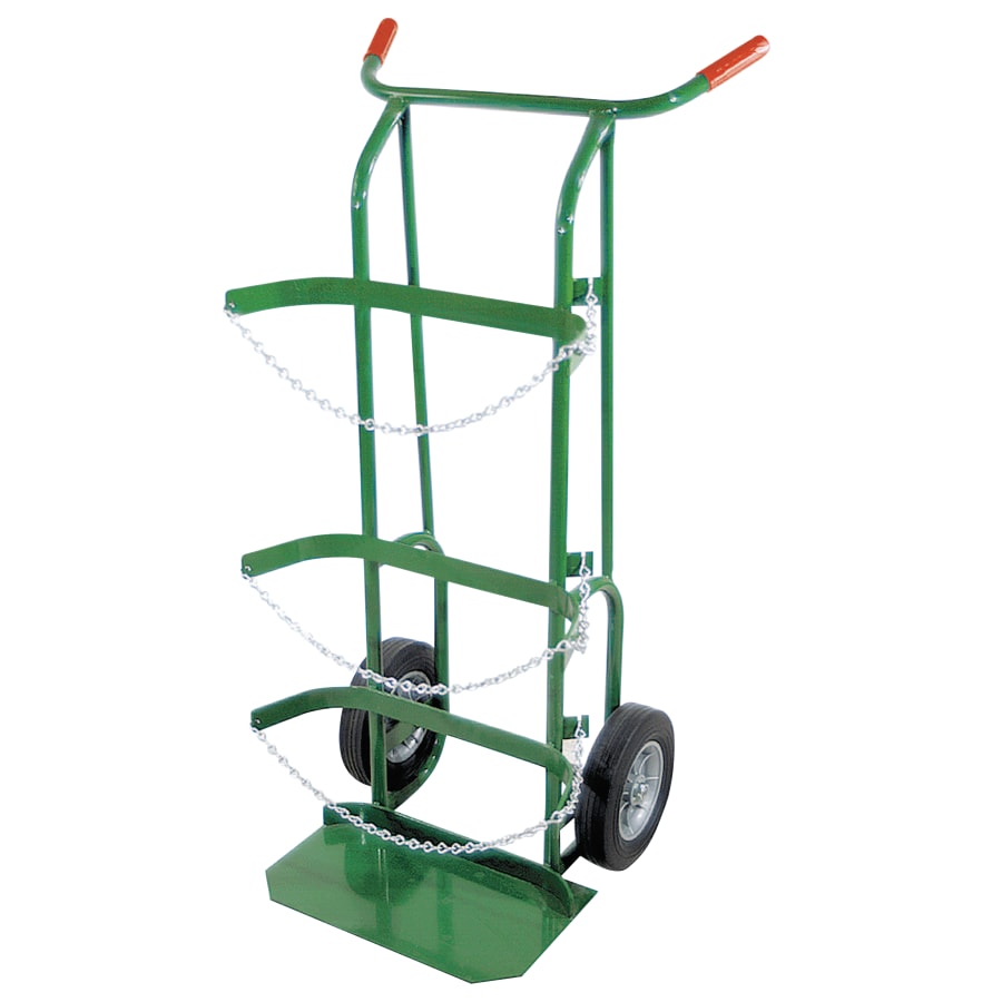 (image for) Anthony Dual-Cylinder Delivery Cart, 10 in dia Cylinders, 10 in Solid Rubber Wheels