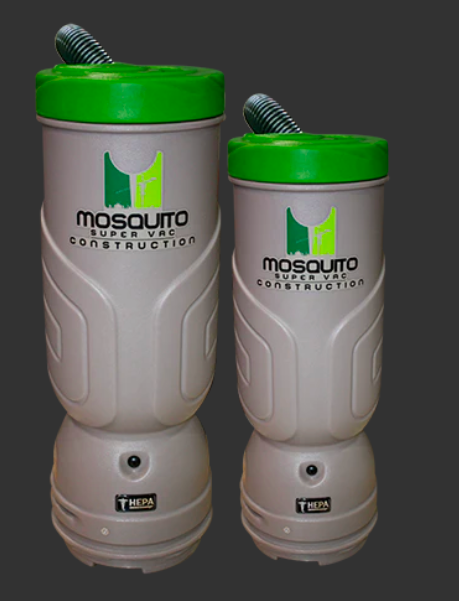 (image for) Mosquito 6-Quart Construction HEPA Backpack Vaccum - 90 Degree Slip Fit Lid - Standard Hose - Standard Tool Kit