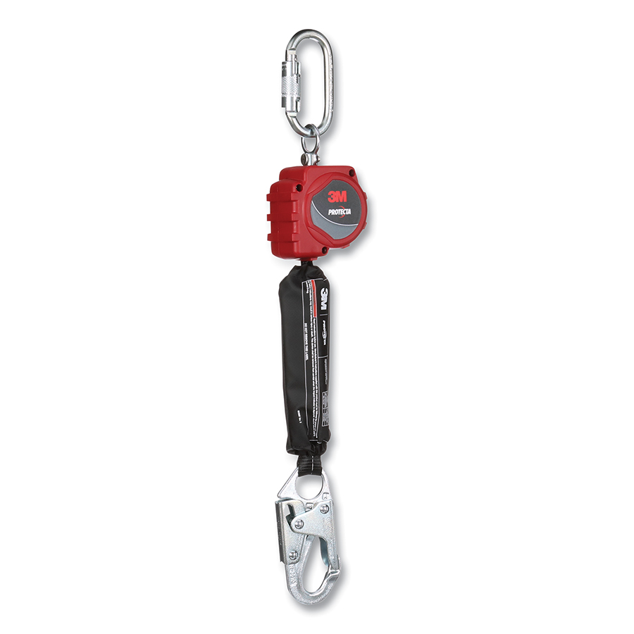 (image for) Protecta Personal Self Retracting Lifeline, 6 ft, Web, Steel Snap Hook, 310 lb, Single Leg