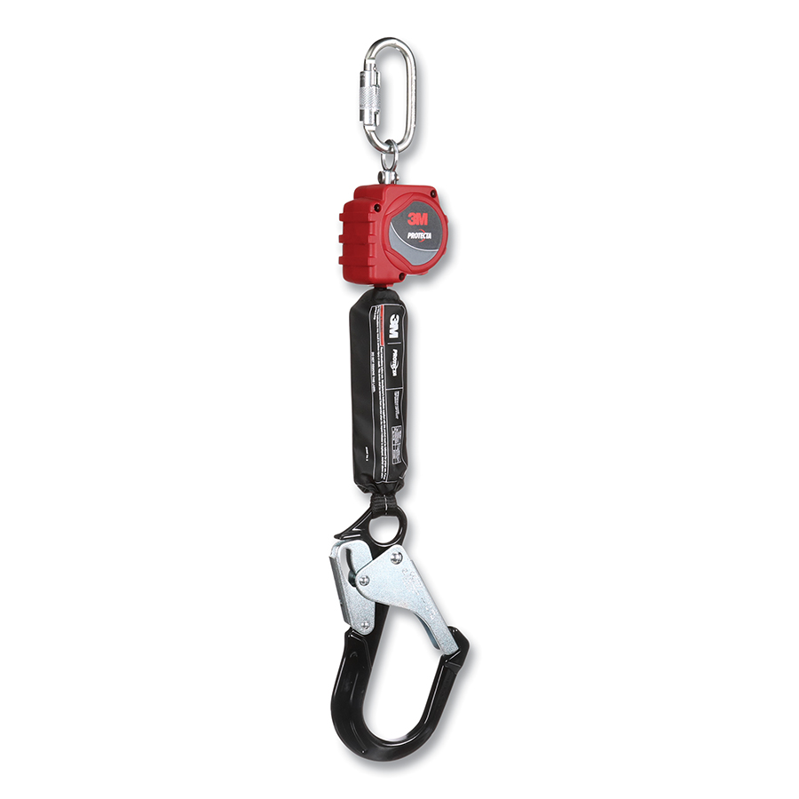 (image for) Protecta Personal Self Retracting Lifeline, 6 ft, Web, Al Rebar Snap Hook, 310 lb, Single Leg