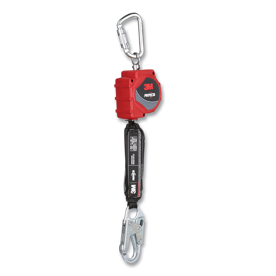 (image for) Protecta Self-Retracting Cable Lifeline, Web, 11 ft, Snap Hook