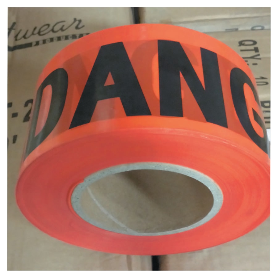 (image for) Anchor Brand Economy Barrier Tape, 3 in x 1000 ft, Red, Danger