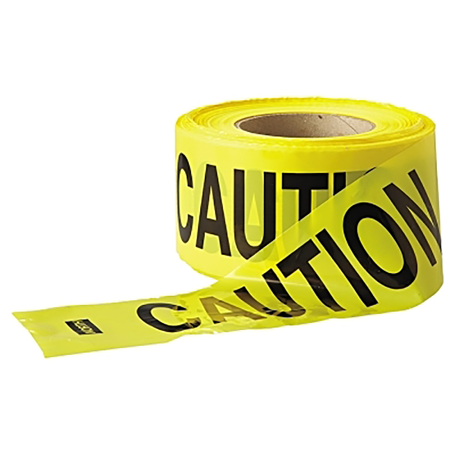 (image for) Anchor Brand Economy Barrier Tape, 3 in x 1000 ft, Caution, Yellow