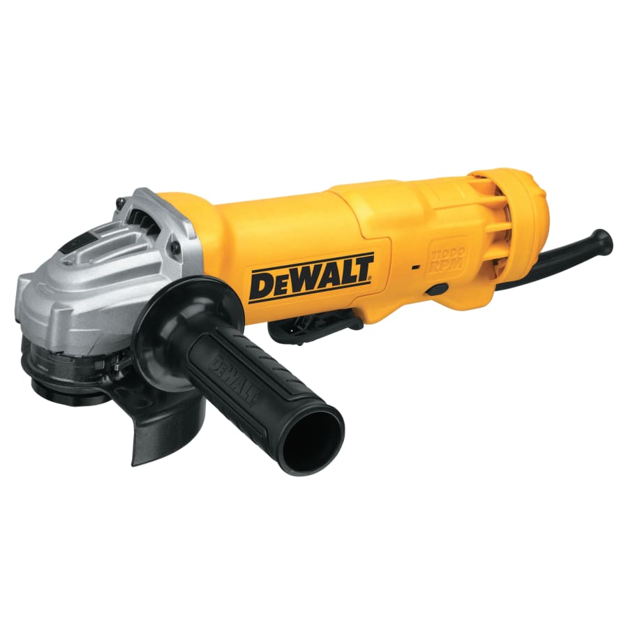 (image for) DeWalt Small Angle Grinder, 4-1/2 in dia, 11 A, 11,000 RPM, Paddle Switch with Lock-On