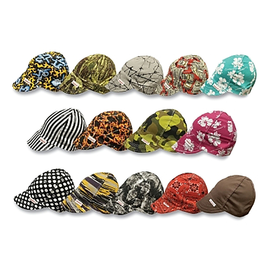 (image for) Comeaux Caps Style 1000 Single Sided Cap, One Size Fits Most, Assorted Prints