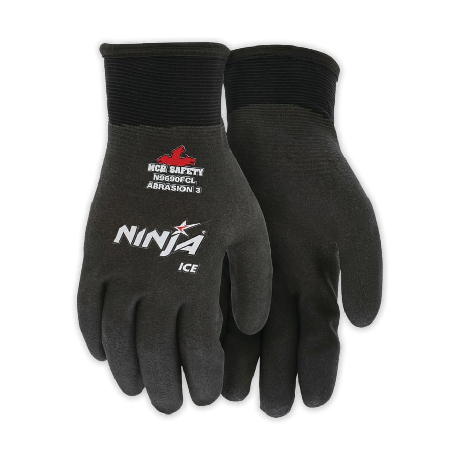 (image for) MCR Safety Ninja Ice HPT Fully Coated Insulated Work Gloves, 2X-Large, Black
