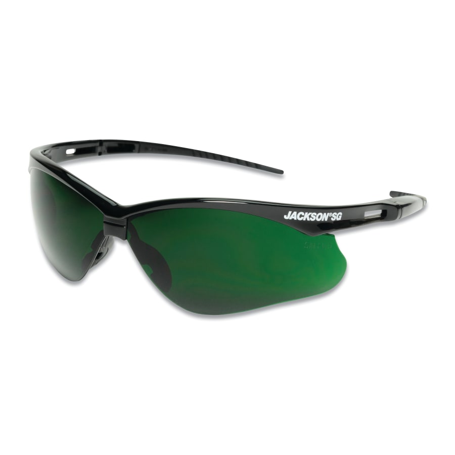 (image for) Jackson Safety SG Series Safety Glasses, Universal Size, IR 5.0 Lens, Black Frame