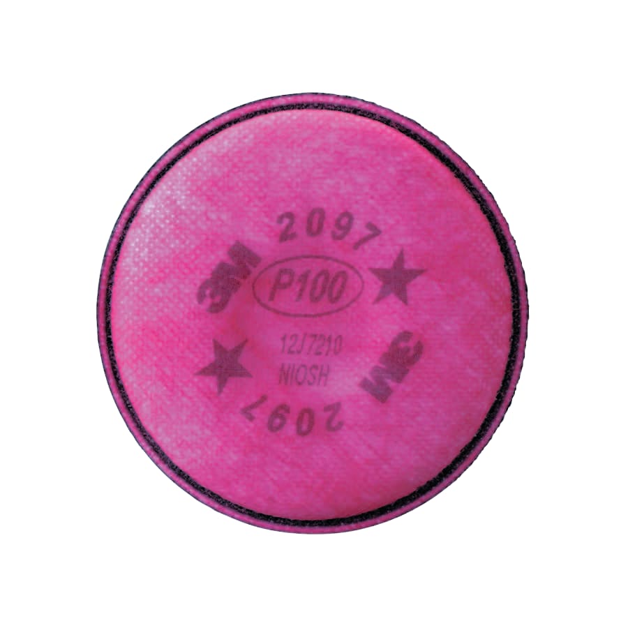 (image for) 3M 2000 Series Particulate Filter, P100, Nuisance Level Organic Vapor, Magenta, Pack of 2