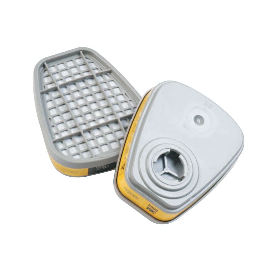 (image for) 3M 6000 Series Gas /Vapor Cartridges, Acid Gases, Yellow, Pack of 2