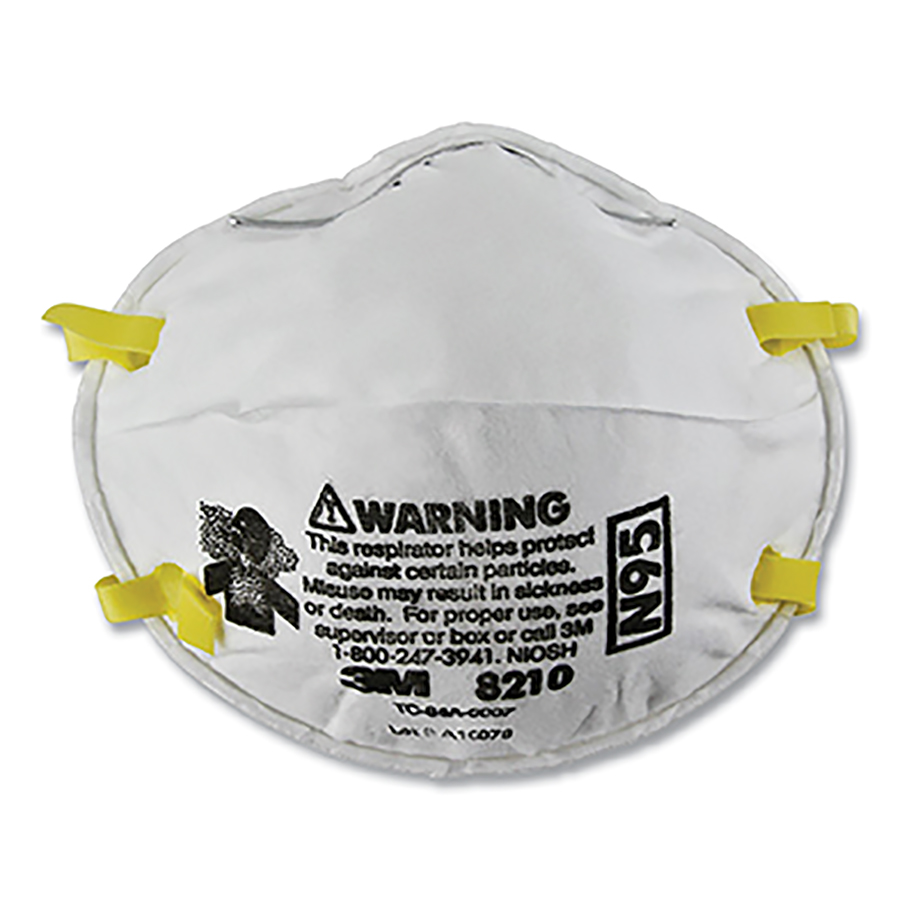 (image for) 3M N95 Particulate Respirator, Half Facepiece, Filter, One Size, Pack of 20