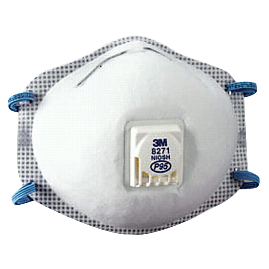 (image for) 3M P95 Particulate Respirator, Half Facepiece, Oil/Non-Oil Particles, white, Pack of 10