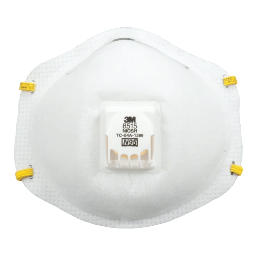 (image for) 3M N95 Particulate Welding & Metal Pouring Respirator, White, Pack of 10