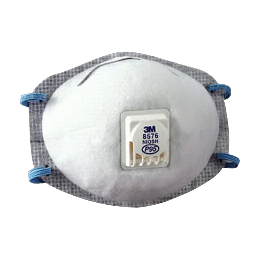 (image for) 3M P95 Particulate Respirator, Half Facepiece, Oil/Non-Oil Particles, White, Pack of 10