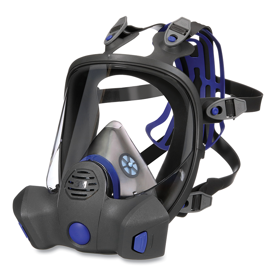 (image for) 3M Secure Click Full Facepiece Reusable Respirator, Silicone Body, Large