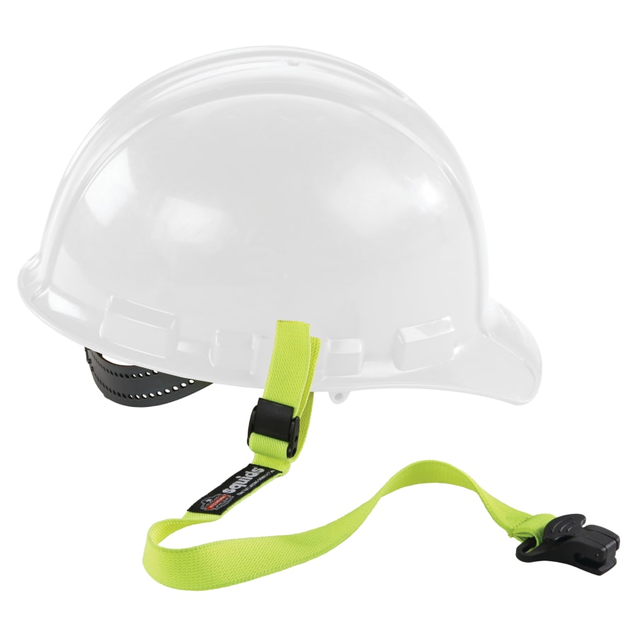 (image for) Ergodyne Squids 3155 Elastic Hard Hat Lanyards w/ Clamps, 14.5 in, Case of 6