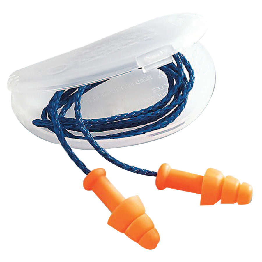 (image for) Honeywell SmartFit Reusable Earplugs, TPE, Corded, Orange, Pack of 100