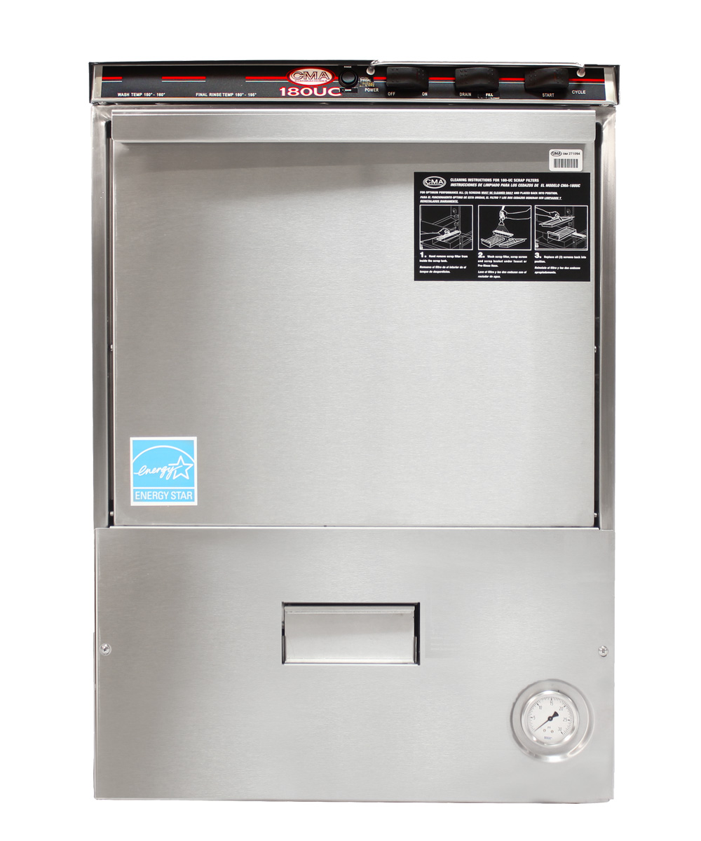 (image for) CMA Model 180 UC, High Temperature Undercounter Glasswasher, w/Dispenser