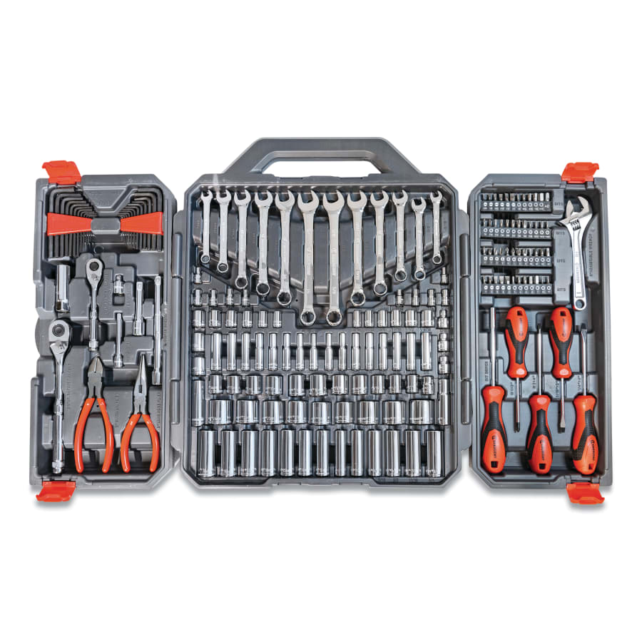(image for) Crescent 1/4 in and 3/8 in Drive 6-Pt SAE/Metric Professional Tool Set, 180 Piece