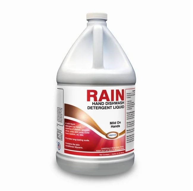 (image for) Rain Hand Dishwash Detergent Liquid, Case of 4 Gallons