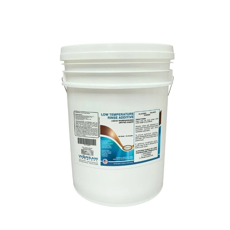 (image for) Low Temp Rinse Additive Liquid Warewashing Drying Agent, 5 Gallon Pail