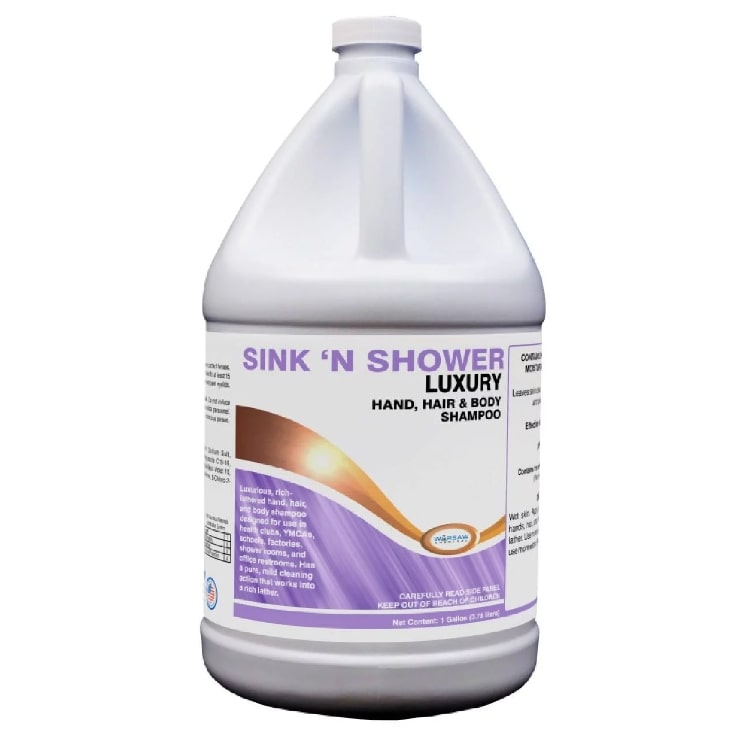 (image for) Sink 'N Shower Luxury Hand, Hair & Body Shampoo, Case of 4 Gallons