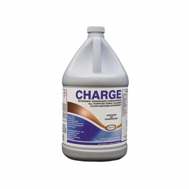 (image for) Charge Detergent Degreaser Concentrate, Lemon Scent, Case of 4 Gallons