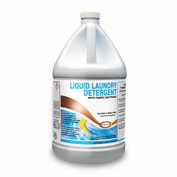 (image for) Liquid Laundry Detergent With Fabric Softener, Case of 4 Gallons