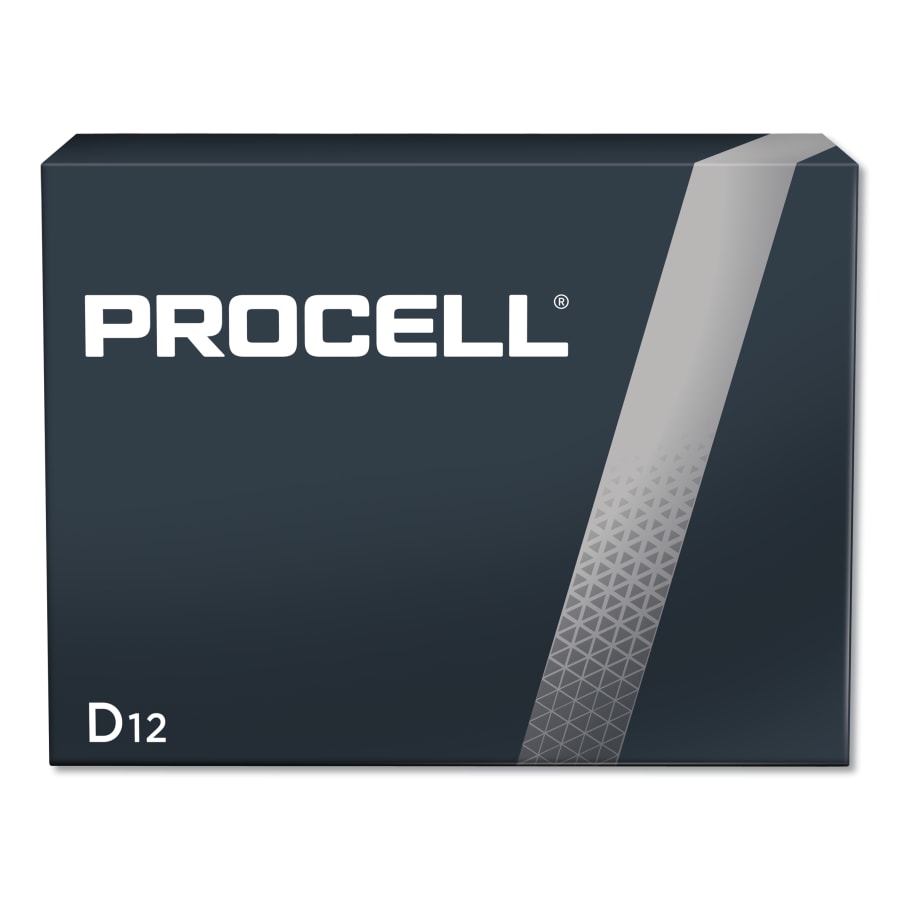 (image for) Duracell Procell Battery, Non-Rechargeable Alkaline, 1.5 V, D, Pack of 12