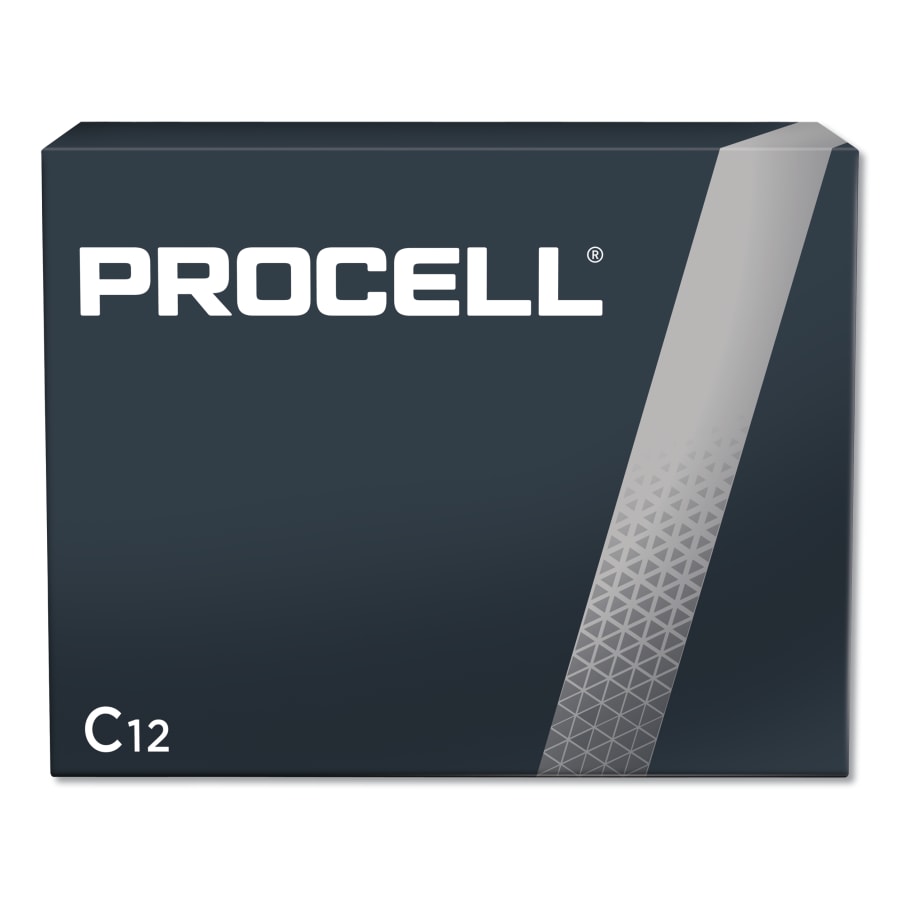 (image for) Duracell Procell Battery, Non-Rechargeable Alkaline, 1.5 V, C, Pack of 12