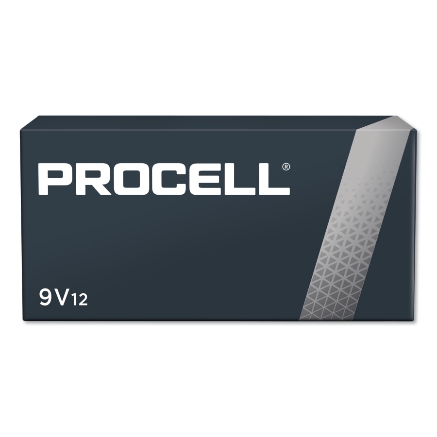 (image for) Duracell Procell Battery, Non-Rechargeable Dry Cell Alkaline, 9V, Pack of 12