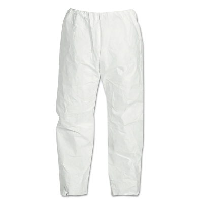 (image for) Dupont Tyvek 400 Pant, Medium, Open Ankle, Elastic Waist, White, Case of 50