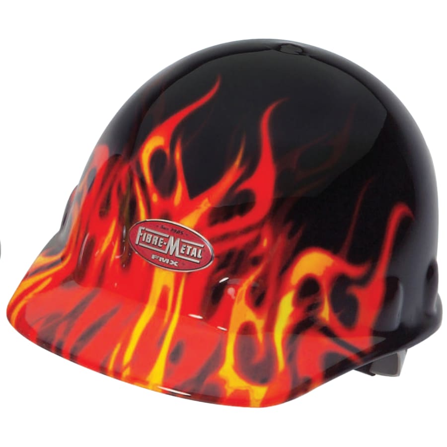 (image for) Honeywell FMX Hard Cap, 8 Point Ratchet, Flame Graphics