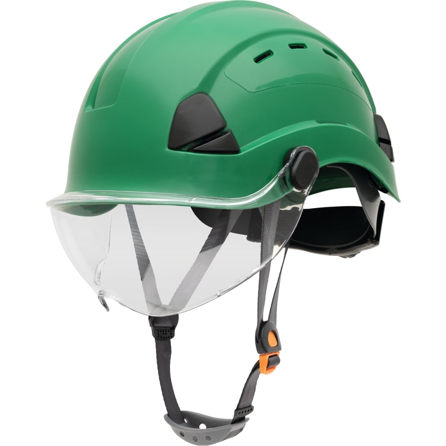 (image for) Honeywell Safety Helmet, 6-point Ratchet Suspension, Vented, Green