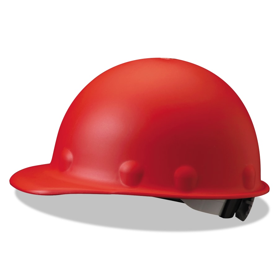 (image for) Honeywell Roughneck P2 Hard Cap, 8-point Ratchet, Quick-Lok Block and 3R Ratchet Headband, P2A, Red