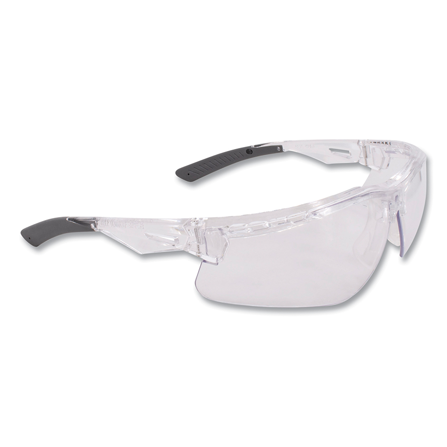 (image for) Radians Thraxus Safety Glasses, Polycarbonate, Iquity Anti-Fog Coating, Crystal Frame, Pack of 12