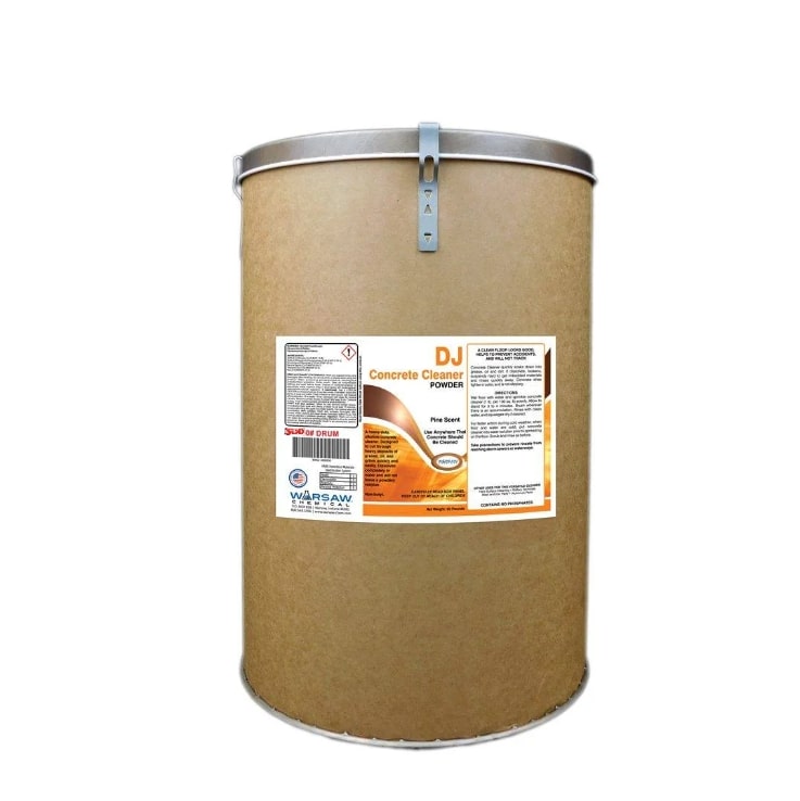 (image for) DJ Concrete Cleaner - Orange Heavy Duty Powder Floor Cleaner, 300lbs Drum