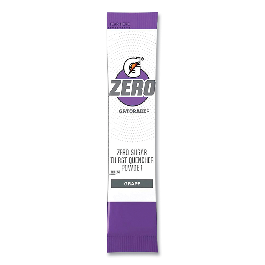 (image for) Gatorade G Zero Powder Stick, 0.10 oz Volume, 16.9 oz Yield, Grape