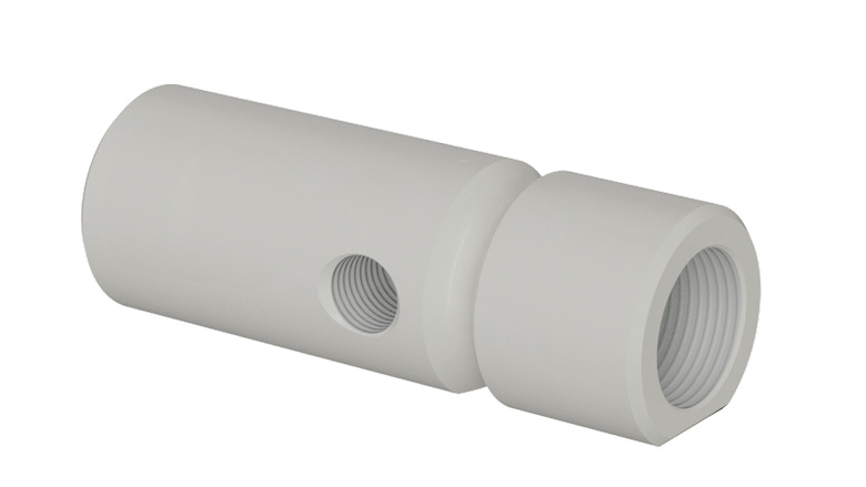 (image for) Lafferty 3/4" High Volume DU Mixing Station Injector Body, PP