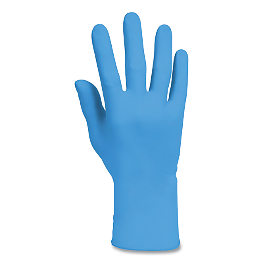 (image for) Kleenguard G10 Comfort Plus Blue Nitrile Gloves, 6 mil, Medium, Pack of 100