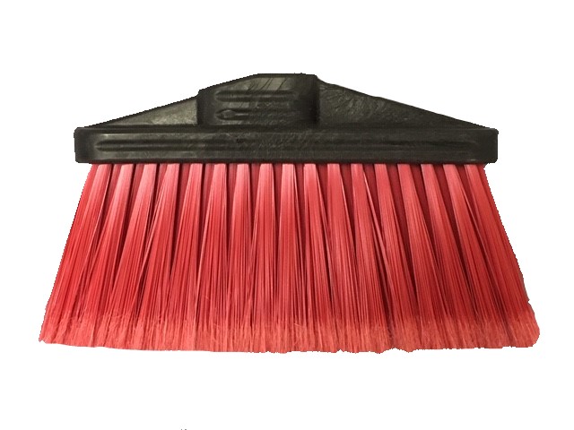 (image for) LIGHT SWEEP UPRIGHT BROOM - 4" TRIM RED- HEAD ONLY, CASE OF 12