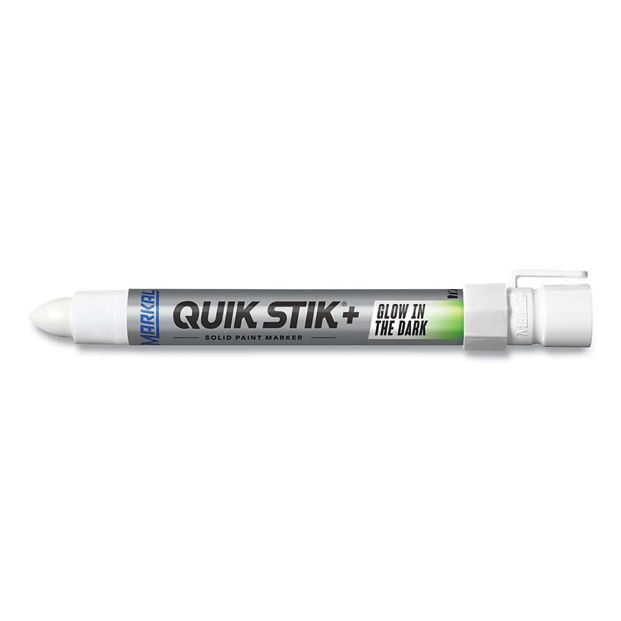 (image for) Markal Quik Stik+ Glow in the Dark Solid Paint Marker, Green, Bullet