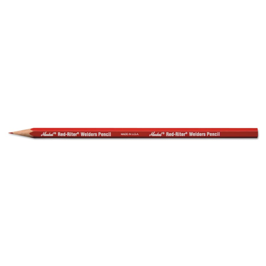 (image for) Markal Red-Riter Welder's Pencil, Red, case of 120