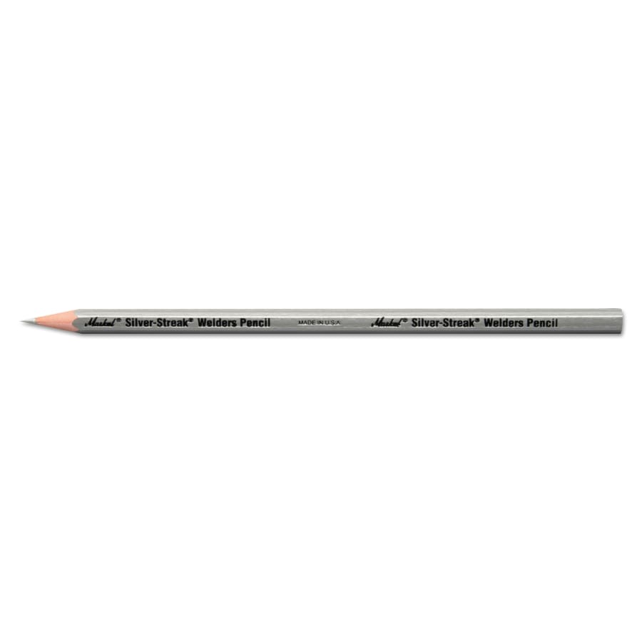 (image for) Markal Silver-Streak Welders Pencil, #2 Lead, 7 in, Silver, case of 120