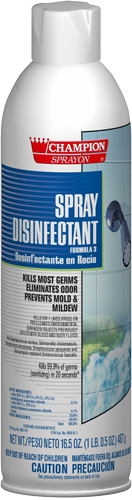 (image for) Champion Spray Disinfectant, 16oz Cans, Case of 12