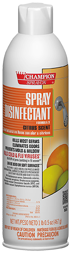 (image for) Champion Spray Disinfectant, Citrus Scent, 16.5 oz, case of 12