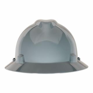 (image for) MSA V-Gard Slotted Hard Hat Cap, Gray