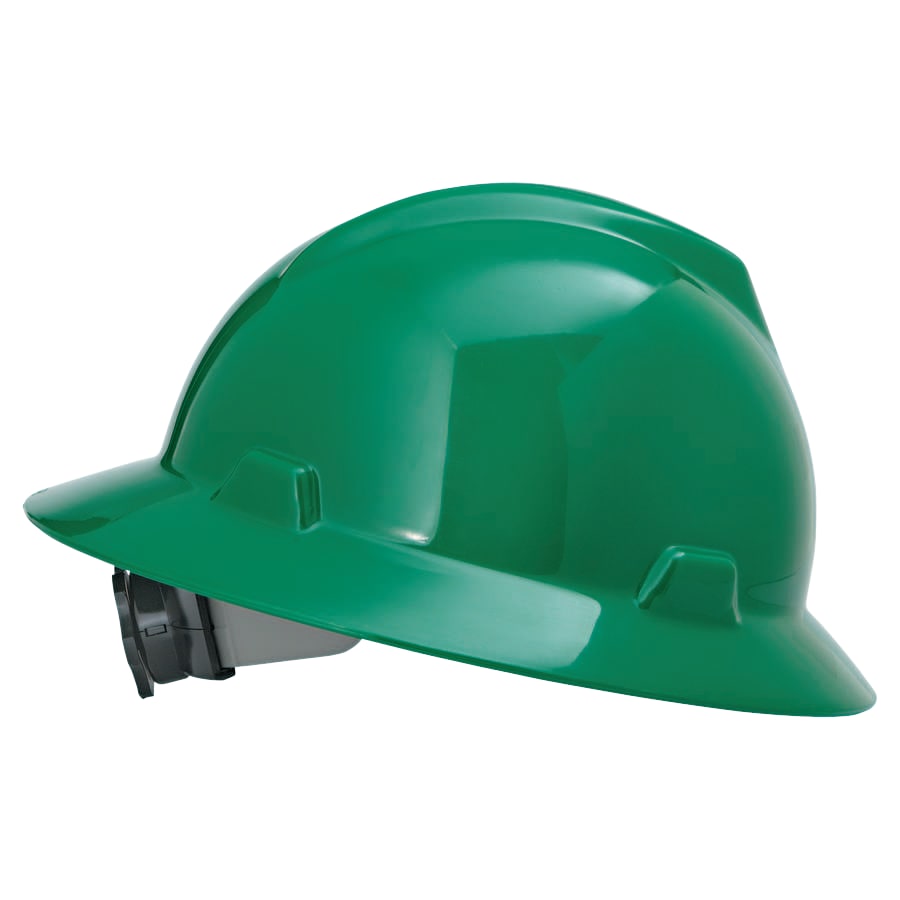 (image for) MSA V-Gard Protective Hats, Fas-Trac Ratchet, Hat, Green
