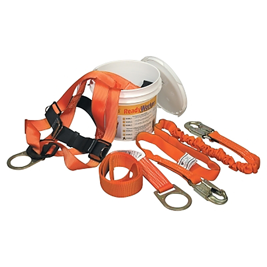(image for) Honeywell Titan ReadyWorker Fall Protection Kit, Universal Size, 400 lb Load Capacity, 6 ft Length