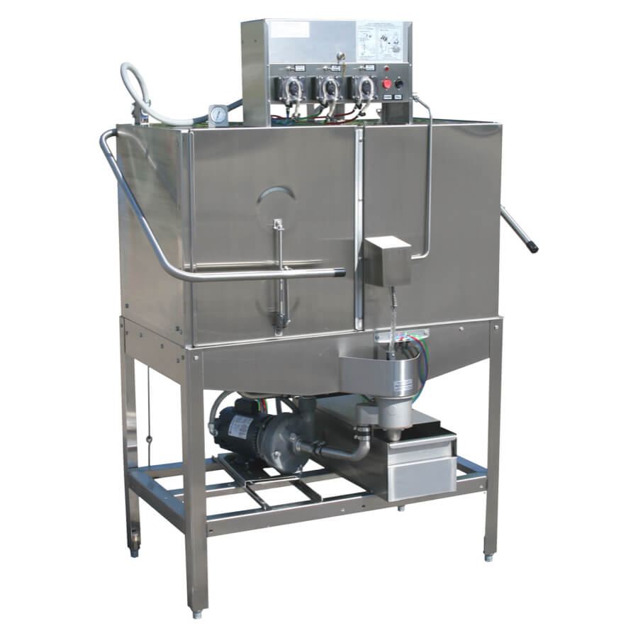 (image for) 5-CD-LF Corner-Double Rack, Low-Temp, Left Front Door Opening, Single Chemical Alarm, Upright Dish Machine