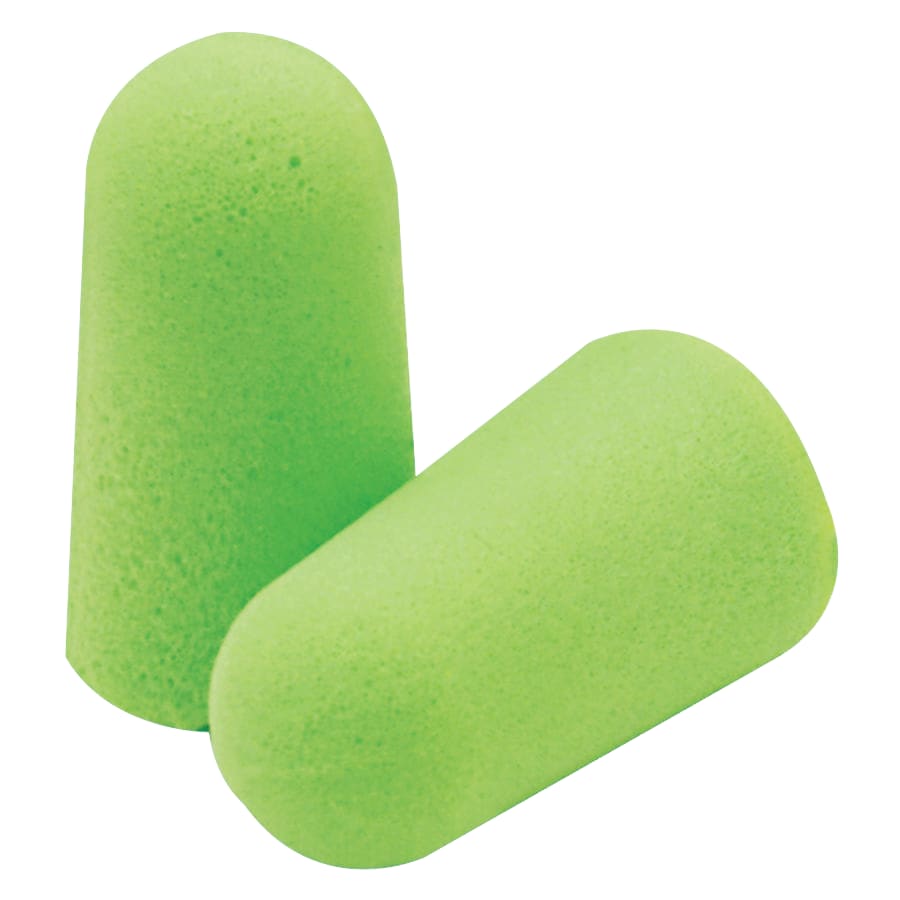 (image for) Moldex Pura-Fit Foam Earplugs, Bright Green, Uncorded, Pack of 200